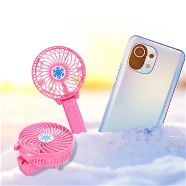 Mini USB Folding Electric Fan Handheld 3 Speed