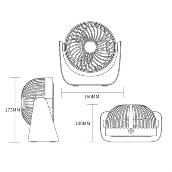 Mini Table Desk Fan