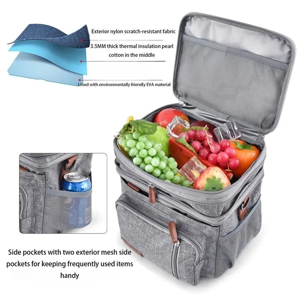 Outdoor Large Thermal Insulation Picnic Bag Aluminum Foil