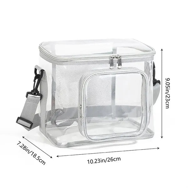 Clear Lunch Bag Work Office Plastic Transparent  Tote picnic