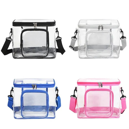 Clear Lunch Bag Work Office Plastic Transparent  Tote picnic