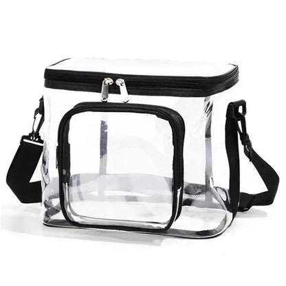 Clear Lunch Bag Work Office Plastic Transparent  Tote picnic
