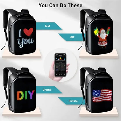 App Control DIY LED Display Backpack