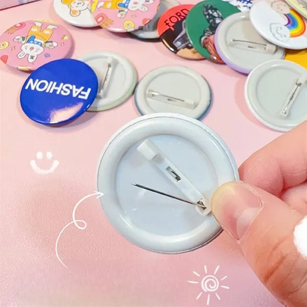 Round Pin Button Badge Tag Christmas Party Wedding Supplies