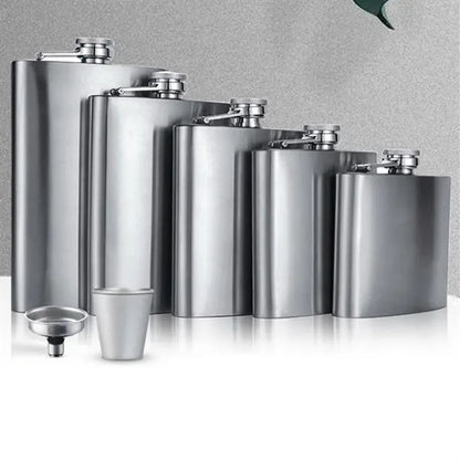 Hip Flask Gift Set for Men Hidden Leather with Cups Funnel - Black Polycarbonate Pc