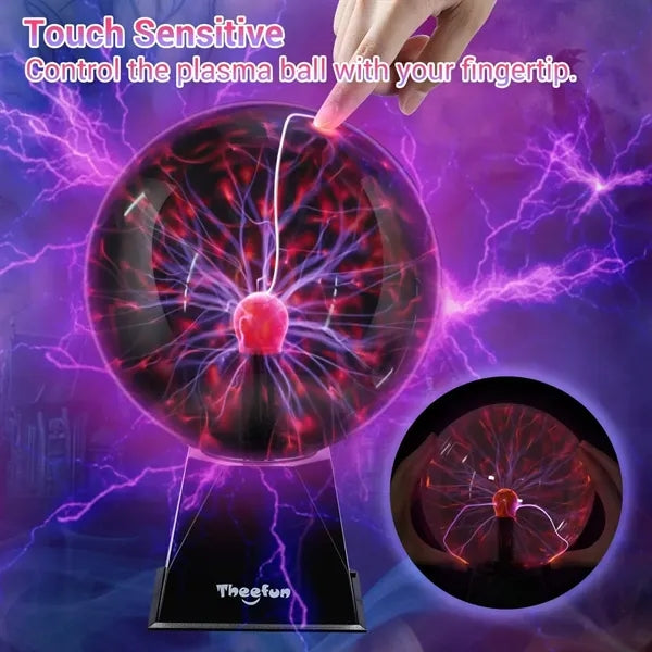 4"Plasma Globe Touch&Sound Sensitive Plasma Ball