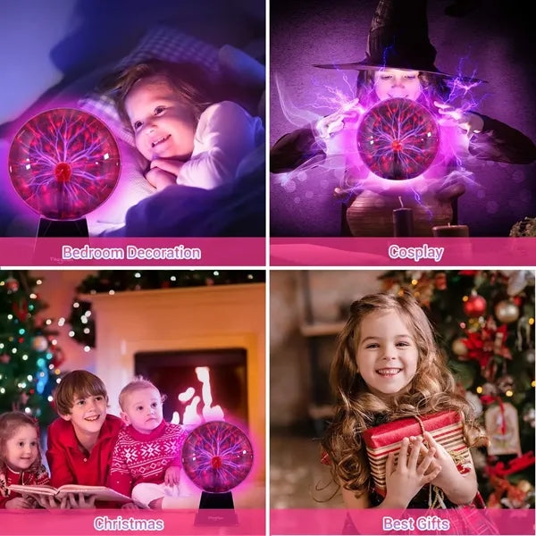 4"Plasma Globe Touch&Sound Sensitive Plasma Ball