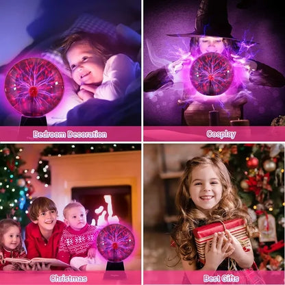4"Plasma Globe Touch&Sound Sensitive Plasma Ball
