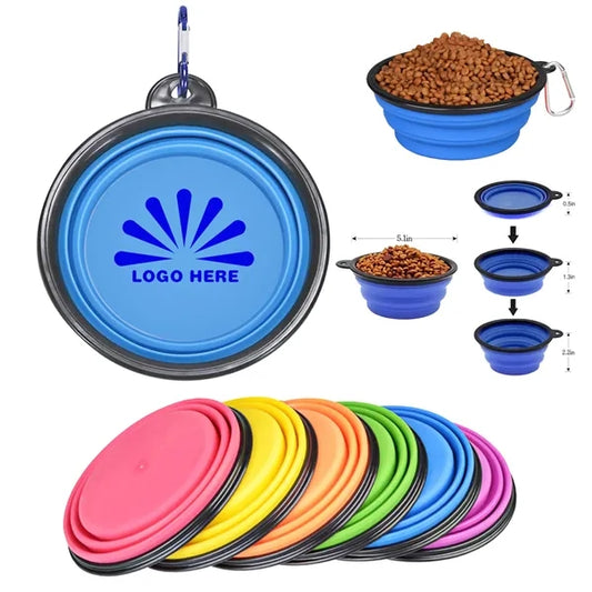 Collapsible Pet Bowl With Carabiner 12 OZ