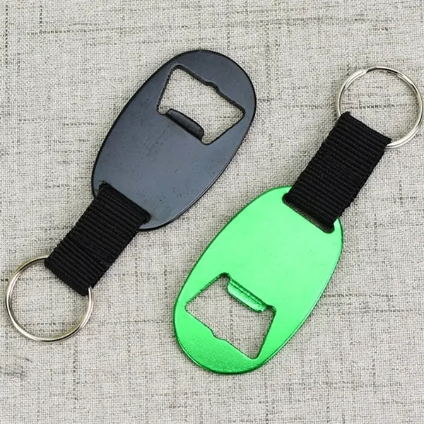 Keychain Ring Backpack Charm With Webbing Bottle Opener