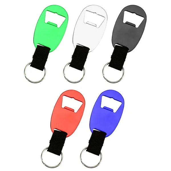 Keychain Ring Backpack Charm With Webbing Bottle Opener