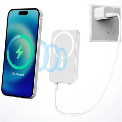 Foldable 3 In 1 Magnetic Power Bank With Stand For Iwatch