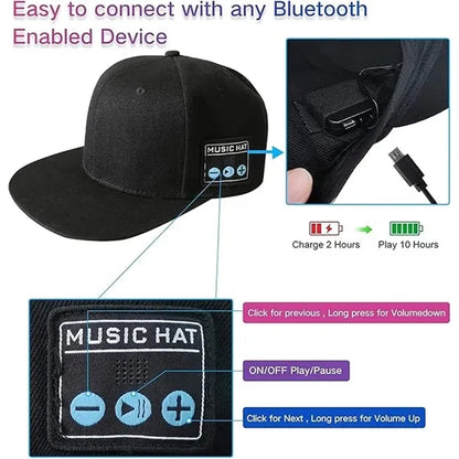 Bluetooth 5.4 Music Cap for Outdoor Sports
