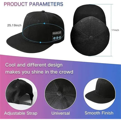Bluetooth 5.4 Music Cap for Outdoor Sports