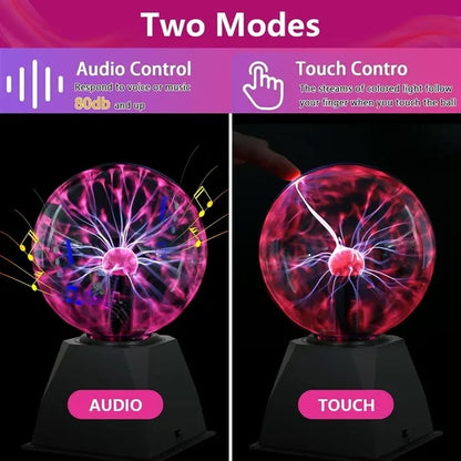 4"Plasma Globe Touch&Sound Sensitive Plasma Ball