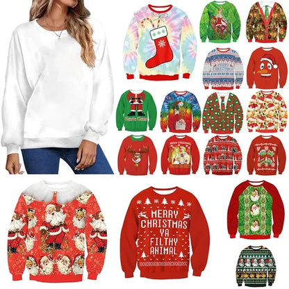 Unisex Ugly Christmas Holiday 3D Printed Hoodie Sweatshirt