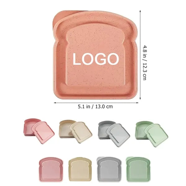 14oz Wheat Straw Sandwich Container Lunch Box