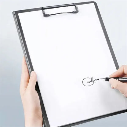 Foldable Clipboard with File & Card Pockets 360 Degree Flip