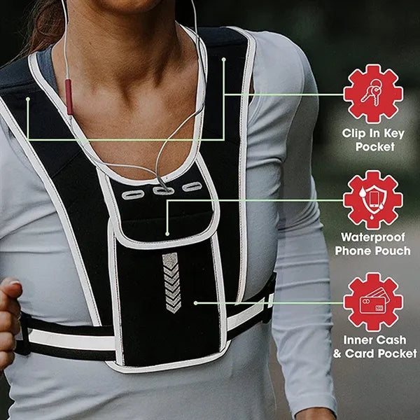 Running Vest Chest Phone Holder