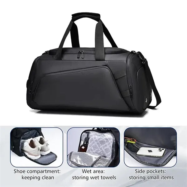 Gym Sports Backpack with Shoe Compartmen