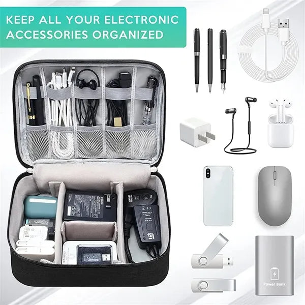 Electronics Travel Cable Organizer Bag