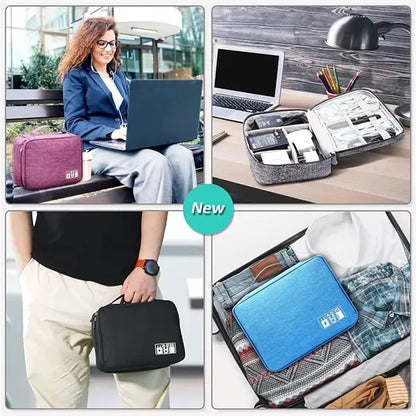 Electronics Travel Cable Organizer Bag