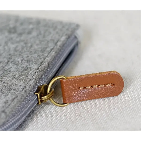 Zippered Felt Coin Purse