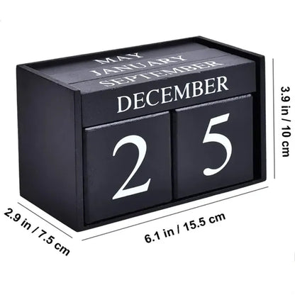 Perpetual Wooden Desk Calendar