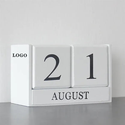 Perpetual Wooden Desk Calendar