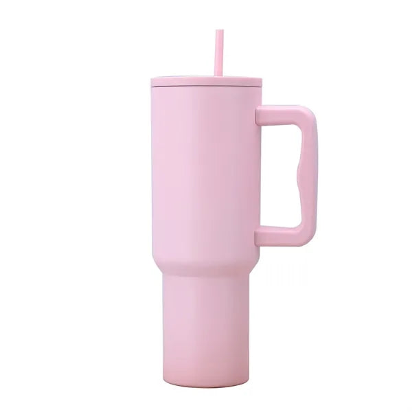 40 oz Tumbler with Handle and Straw Lid