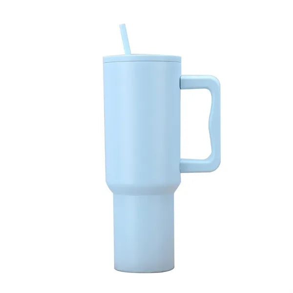 40 oz Tumbler with Handle and Straw Lid