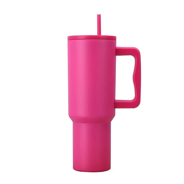 40 oz Tumbler with Handle and Straw Lid