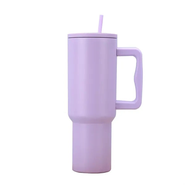 40 oz Tumbler with Handle and Straw Lid