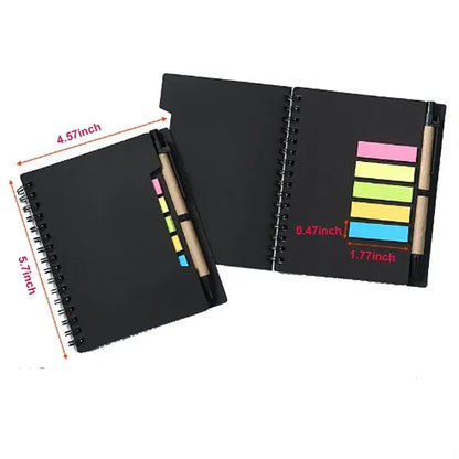 Custom Notebook With Sticky Notes and Pen