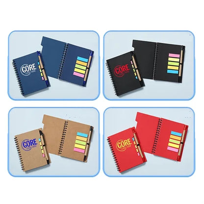 Custom Notebook With Sticky Notes and Pen
