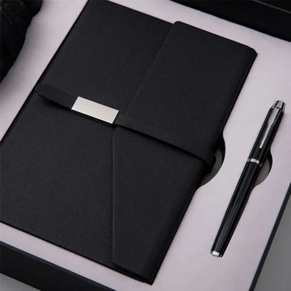 Business Gift Set: A5 Notebook, Pen & Compact Umbrella