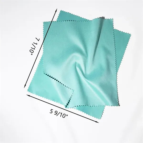 6" x 7" Full-Color Microfiber Cleaning Cloth with Clear Bag