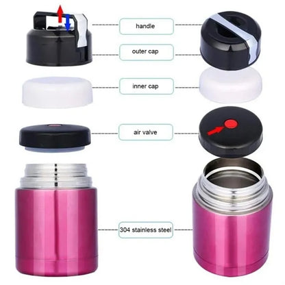 33oz Insulated Thermos Vacuum Lunch Container With Spoon
