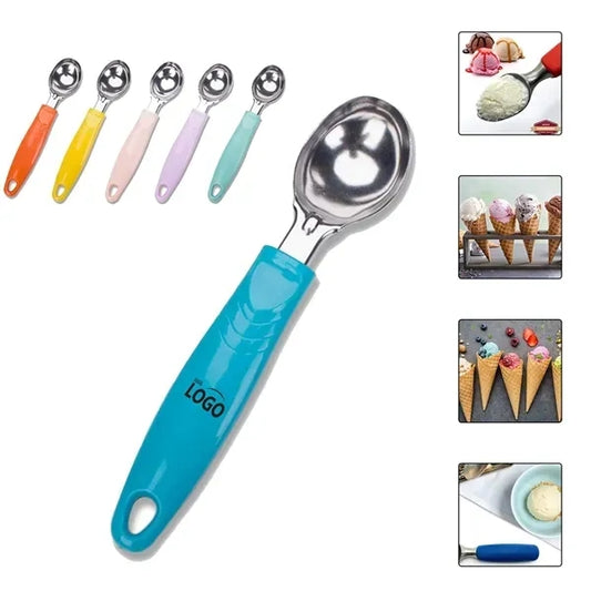 Colorful Stainless Steel Ice Cream Spoon Scoop