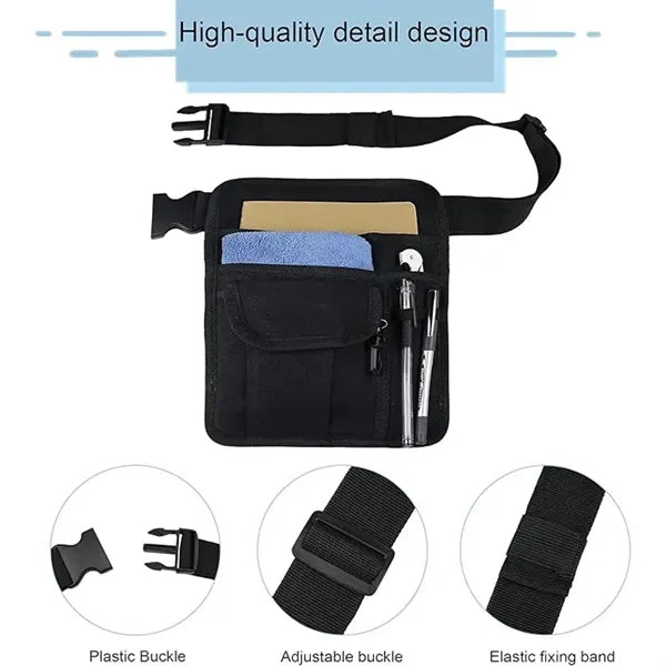 Utility Restaurant Work Accessories Bag w/ Adjustable Belt