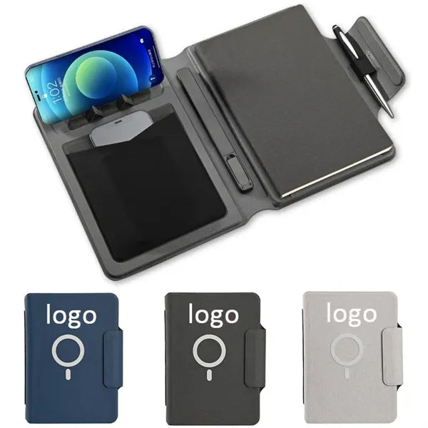 MOQ10 Multifunction Magnetic 10w Wireless Charging Notebook