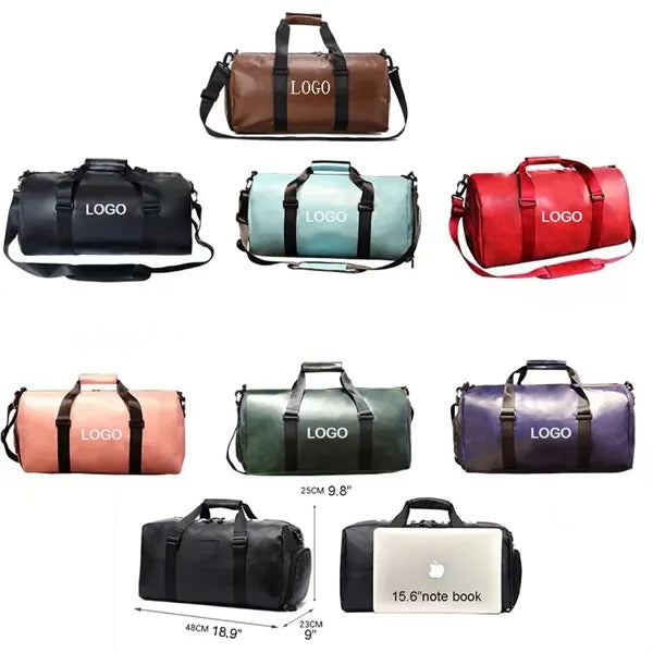 Soft PU Leather Hand Crossbody Training Yoga Travel Gym Bag