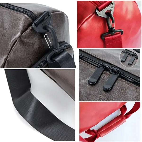 Soft PU Leather Hand Crossbody Training Yoga Travel Gym Bag