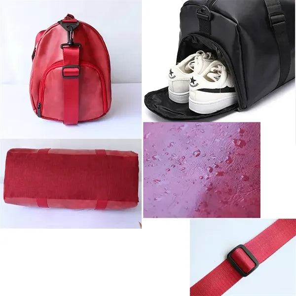 Soft PU Leather Hand Crossbody Training Yoga Travel Gym Bag
