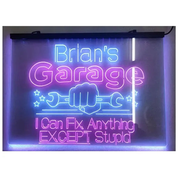 Transparent Neon Led Sign Billboard Denoter w/ Custom Text