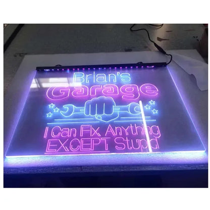 Transparent Neon Led Sign Billboard Denoter w/ Custom Text