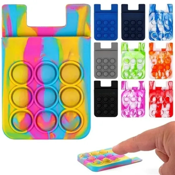 Stress Reliever Silicone Phone Wallet