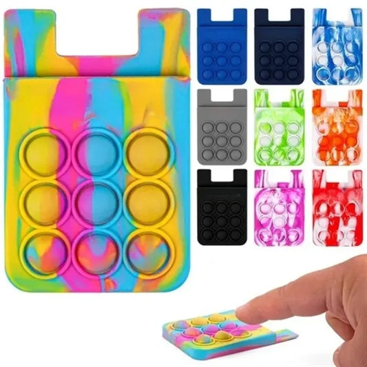Stress Reliever Silicone Phone Wallet