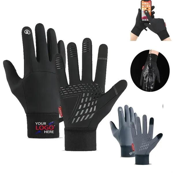Warm Anti Slip Reflective Touch Screen Thermal Gloves