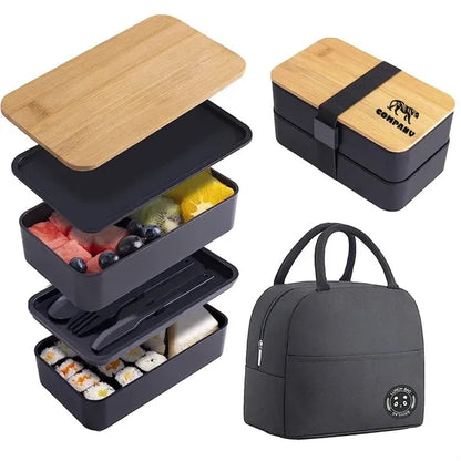 Stackable Bento Lunch Box with Insulated Bag